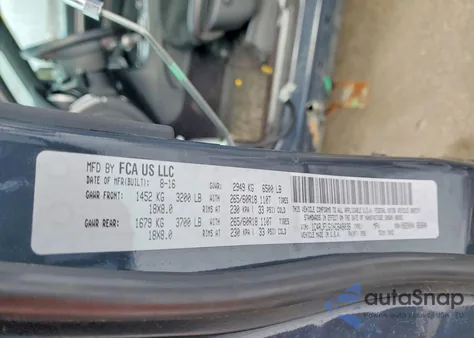 2017 Jeep Grand Cherokee Trailhawk z USA, uszkodzony, nr VIN 1C4RJFLG1HC648036